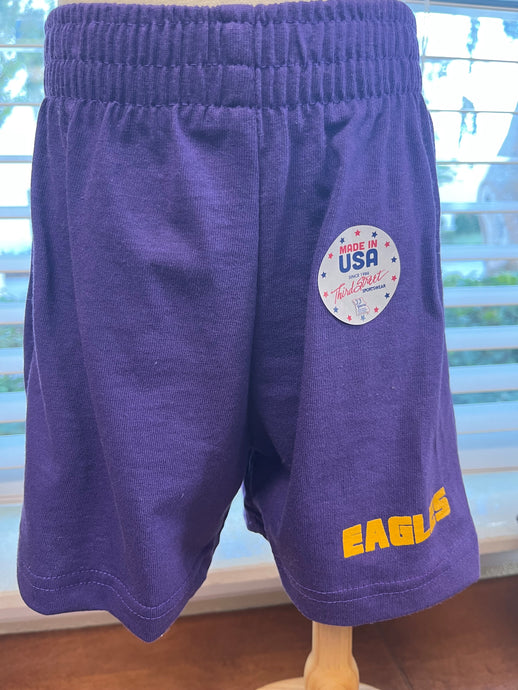 Toddler Cotton Shorts  - Grape
