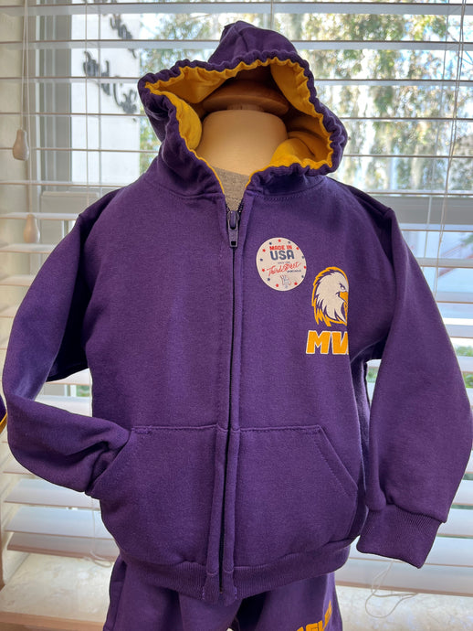 Toddler Full Zip Hooded Fleece